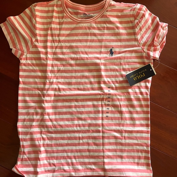 Polo Ralph Lauren Pink and white striped shirt Nwt - Picture 3 of 3